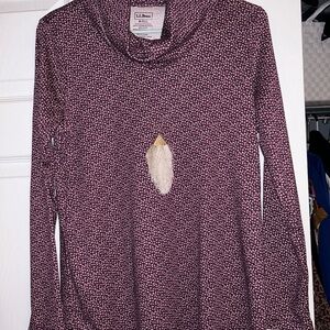 LL Bean Women’s cowl neck long sleeve shirt